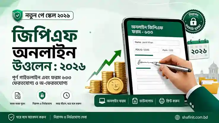জিপিএফ অগ্রিম উত্তোলন ফরম ৬৬৩