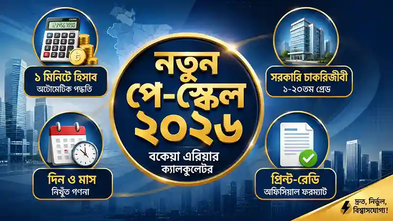 পে ফিক্সেশন বকেয়া ক্যালকুলেটর